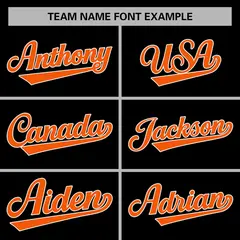Black Orange White Raglan Varsity Full-Snap Letterman Jacket 3