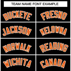 Black Orange White Raglan Varsity Full-Snap Letterman Jacket 5
