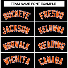 Black Orange-White Varsity Full-Snap Letterman Jacket 3