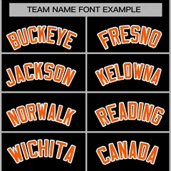 Black Orange-White Varsity Full-Snap Letterman Jacket 3