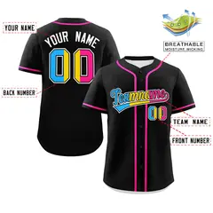 Black Pansexuality Pride Month Authentic Baseball Jersey 2