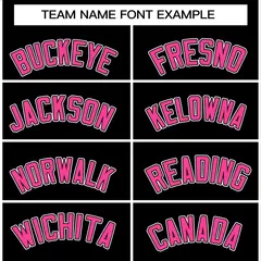 Black Pink-Black Classic Varsity Full-Snap Letterman Jacket 3