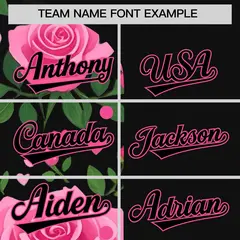 Women's Black Pink Breast Cancer Awareness Pink Ribbon Baseball Jersey 3