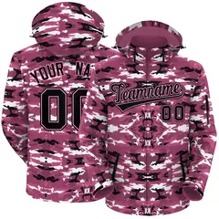 Black Pink Camo Outdoor Waterproof Windbreaker Jacket