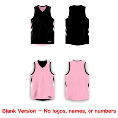 Black Pink Double Side Sets Sportswear Basketball Jersey 3