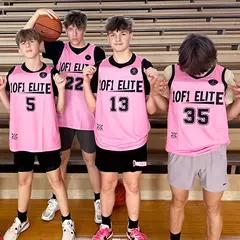 Black Pink Double Side Tops Athletic Basketball Jersey 2