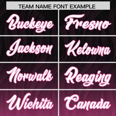 Black Pink Gradient Authentic Outdoor Football Jersey 3