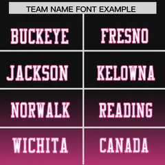 Black Pink Gradient Fashion Authentic Football Jersey 3