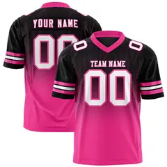 Black Pink Gradient Outdoor Flag Football Jersey