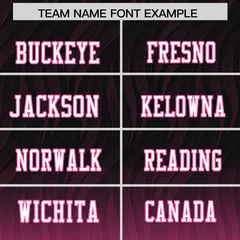Black Pink Gradient Outdoor Flag Football Jersey 3