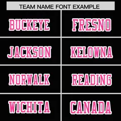 Black Pink Gradient Side Pattern Authentic Football Jersey 3