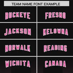 Black Pink Gradient Vertical Stripe Team Football Jersey 3