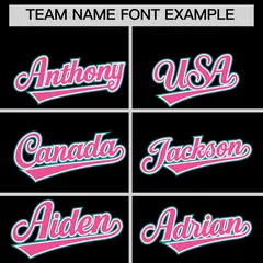 Black Pink Ice Cream Helmet Pattern V-Neck Hockey Jersey 3