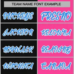 Black Pink-Powder Blue Two Tone Split Varsity Full-Snap Letterman Jacket 5