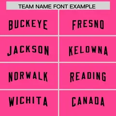 Black Pink Side Blocks Raglan Authentic Football Jersey 3