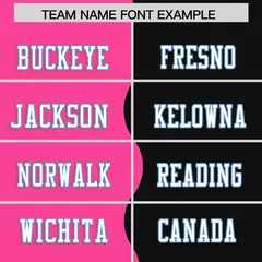 Black Pink Split Mesh Authentic Football Jersey 3