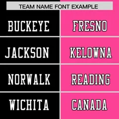 Black Pink Split Two Tone Authentic Football Jersey 3
