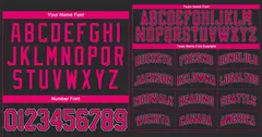 Black Pink-White Authentic Classic Baseball Jersey 3