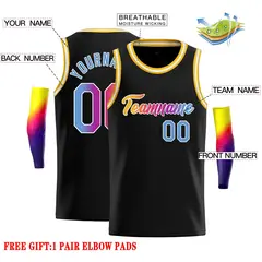 Black Pink-White Classic Casual Basketball Jersey 2