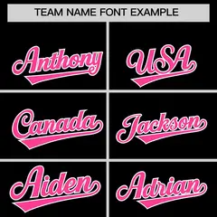 Black Pink White Gradient Raglan Varsity Letterman Jacket 3