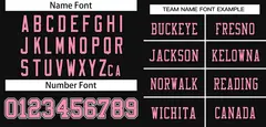Black Pink-White Mesh Football Jersey 5