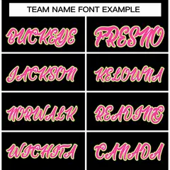 Black Pink-White Varsity Full-Snap Letterman Jacket 3