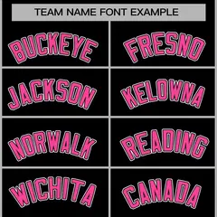 Black Pink-White Varsity Full-Snap Letterman Jacket 5