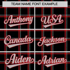 Black Plaid Authentic Baseball Jersey 3