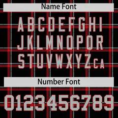 Black Plaid Authentic Baseball Jersey 4