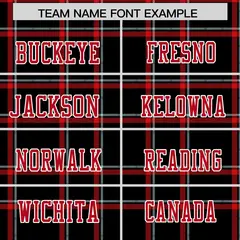 Black Plaid Pattern Authentic Football Jersey 3