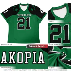 Black Powder Blue and White Graffiti Flag Football Jersey 5