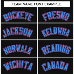 Black Powder Blue-Black Raglan Varsity Full-Snap Letterman Jacket 5
