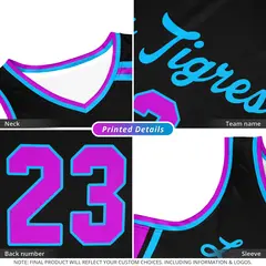 Black Powder Blue Classic Mesh Basketball Jersey 2