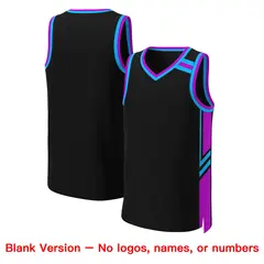 Black Powder Blue Classic Mesh Basketball Jersey 3