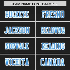 Black Powder Blue Football Jersey with Sleeve Stripes 3