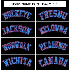 Black Powder Blue Pink Full-Snap Varsity Letterman Jacket 5