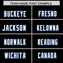 Black Powder Blue Raglan Authentic Football Jersey 3