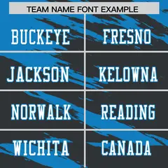 Black Powder Blue Scratch Pattern Authentic Football Jersey 3