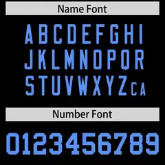 Black Powder Blue Square Neckline Football Jersey 4