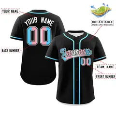 Black Powder Blue Transgender Pride Month Baseball Jersey 2