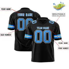 Black Powder Blue-White Classic Authentic Football Jersey 2