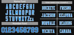 Black Powder Blue-White Classic Style Mesh Football Jersey 3