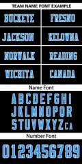 Black Powder Blue-White Classic Style Mesh Football Jersey 3
