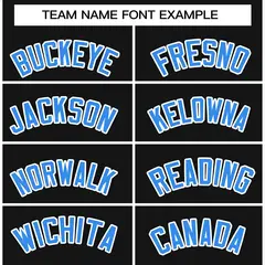 Black Powder Blue-White Raglan Sleeves Waterproof Jacket 3