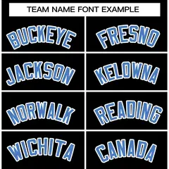Black Powder Blue-White Varsity Full-Snap Letterman Jacket 3
