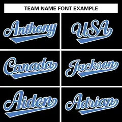 Black Powder Blue-White Varsity Full-Snap Letterman Jacket 3