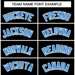 Black Powder Blue-White Varsity Full-Snap Letterman Jacket 5