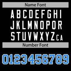 Black Powder Blue-White Varsity Full-Snap Letterman Jacket 6