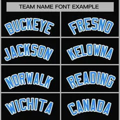 Black Powder Blue-White Varsity Full-Snap Letterman Jacket 5