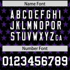 Black Purple American Flag Graffiti Baseball Jersey 4